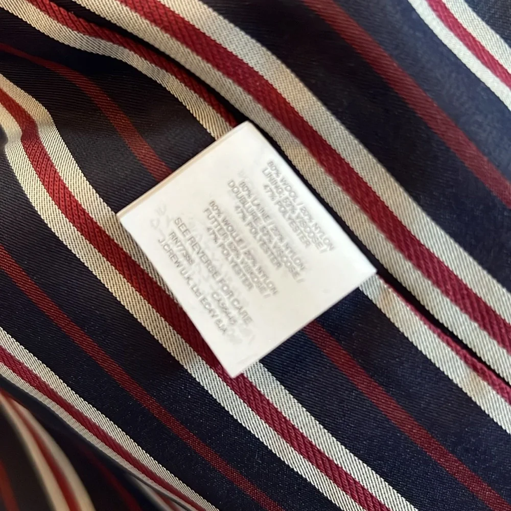 J. Crew Cropped double-breasted peacoat / 6 / BLACK - Picture 6 of 9